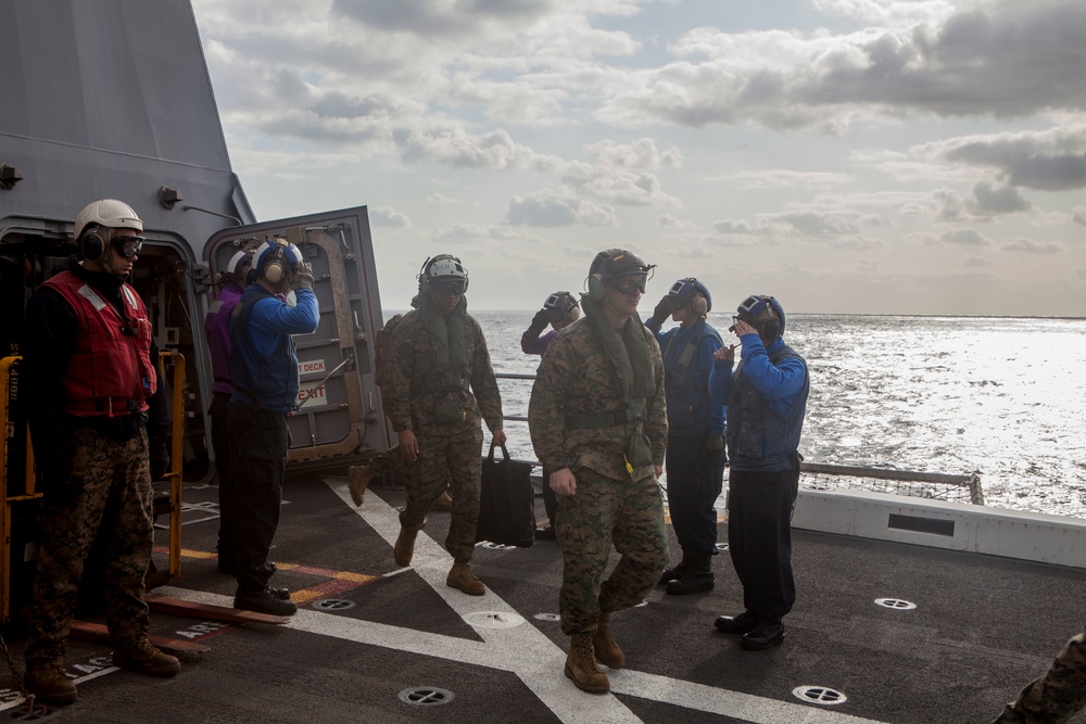 31st MEU visits the USS Green Bay