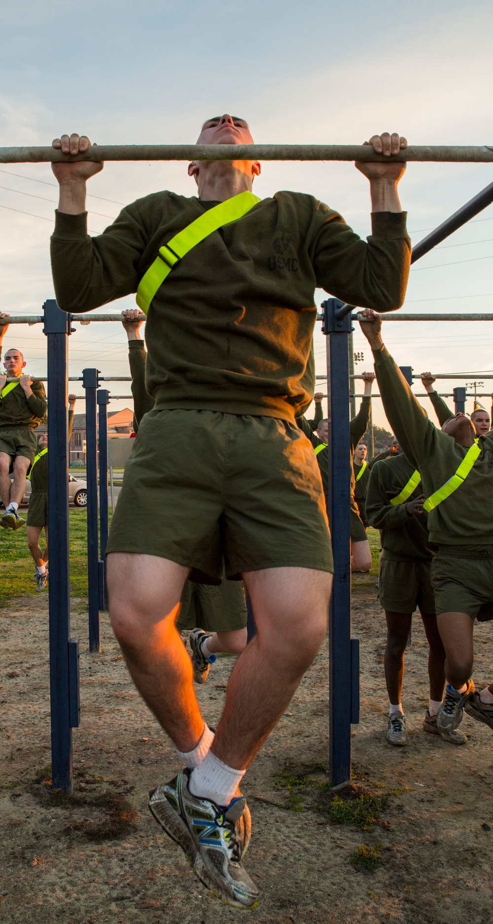 Parris Island recruits train for Marine Corps’ high fitness standards