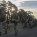 Headquarters Battalion, 2nd Marine Division hikes to build endurance, morale