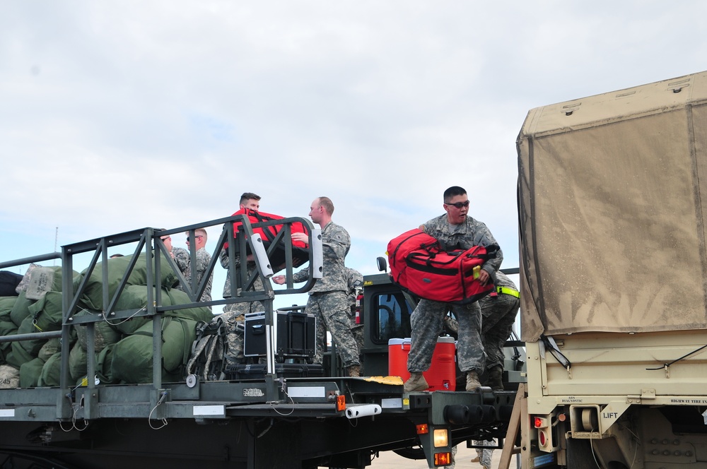 National Guard Soldiers from Washington and Nebraska arrive in Puerto Rico to take part on Borinqueneer Response exercise
