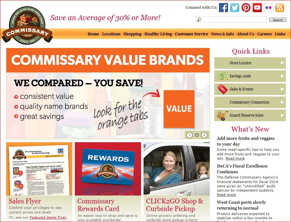 Discover your benefit at commissaries.com