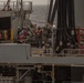 USS Arlington (LPD-24) refuels in the Atlantic Ocean