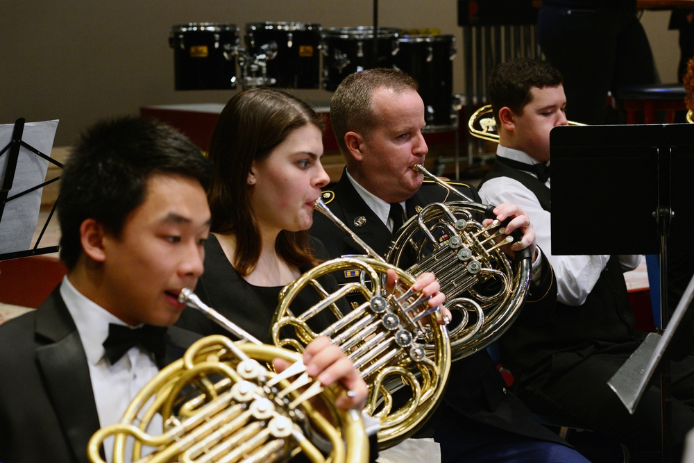 234th Army Band hosts High School Honor Band to inspire young musicians