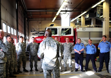 3rd Air Force command chief tours Ramstein