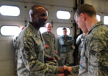 3rd Air Force command chief tours Ramstein