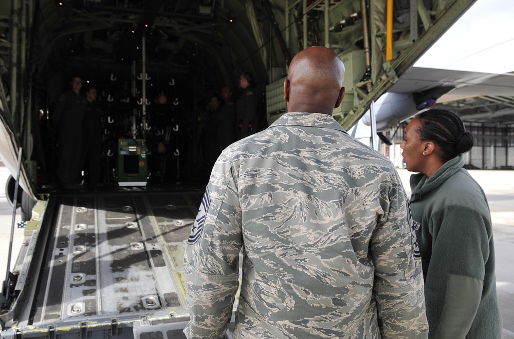 3rd Air Force command chief tours Ramstein