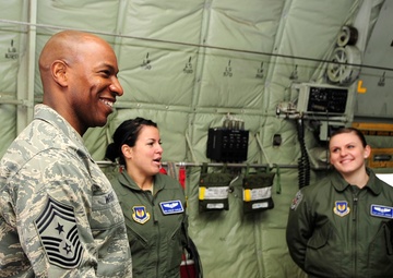 3rd Air Force command chief tours Ramstein
