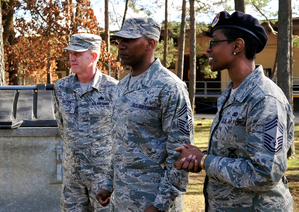 3rd Air Force command chief tours Ramstein