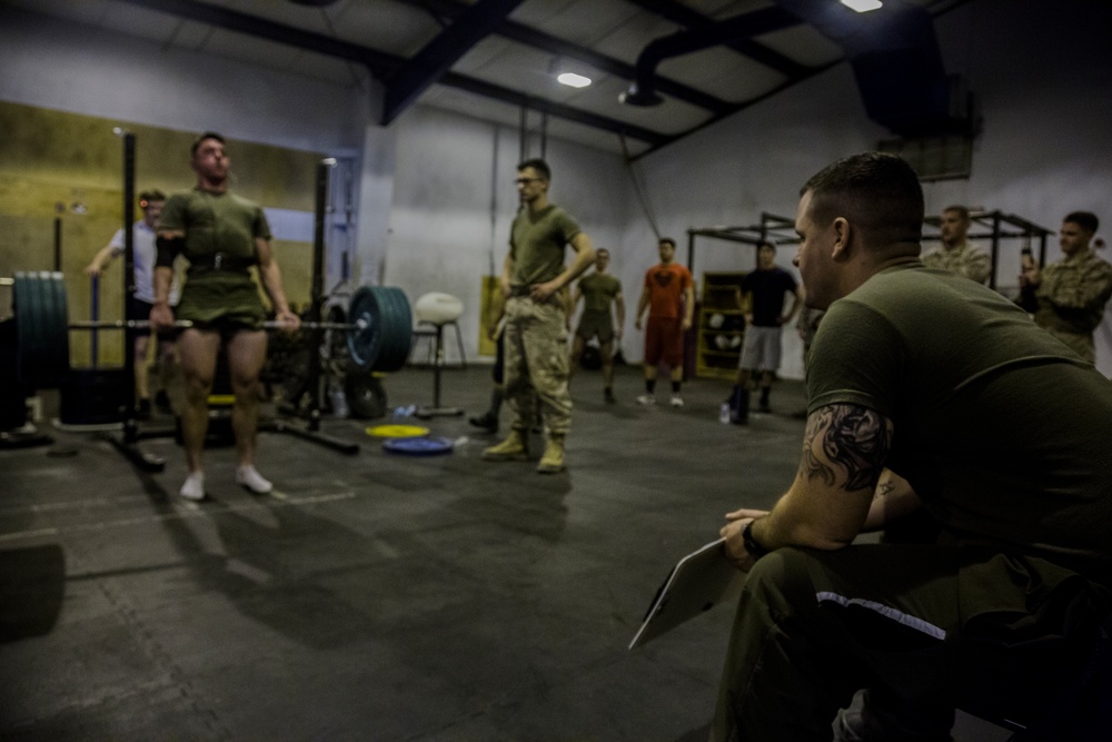 Getting Gains: SPMAGF-CR-CC Marines Compete for Weightlifting Title