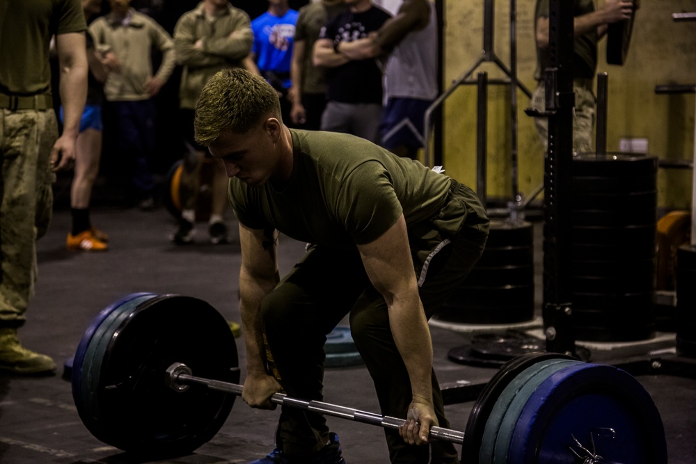 Getting Gains: SPMAGF-CR-CC Marines Compete for Weightlifting Title