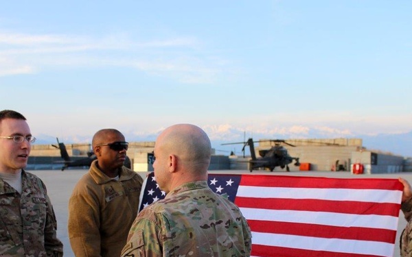 Airman treated to Army choppers on re-enlistment