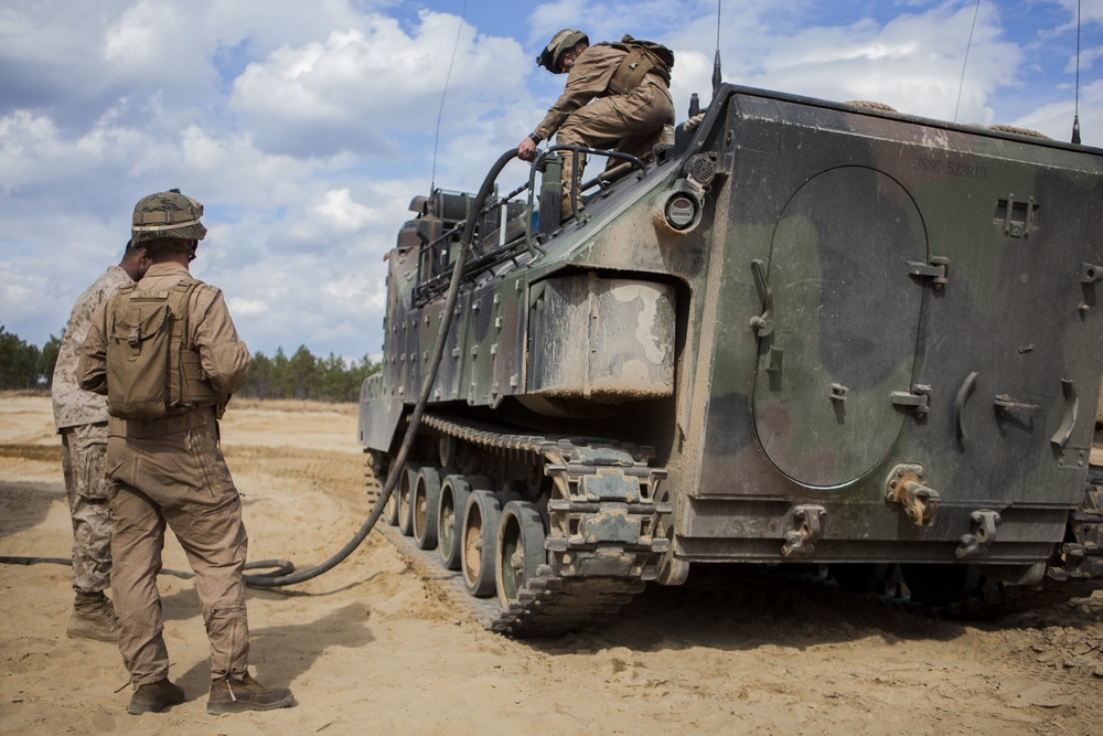 2D Transportation Support Battalion provides fuel for 2nd Amphibious Assault Battalion