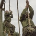 Marine recruits test strength, balance on Parris Island obstacle course