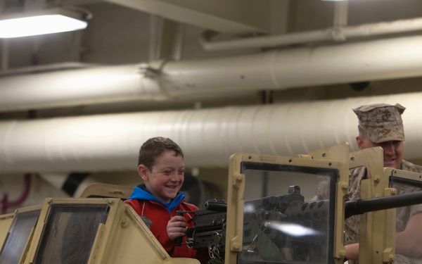 Marines showcase vehicles, weapons to Boston public