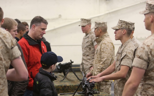 Marines showcase vehicles, weapons to Boston public