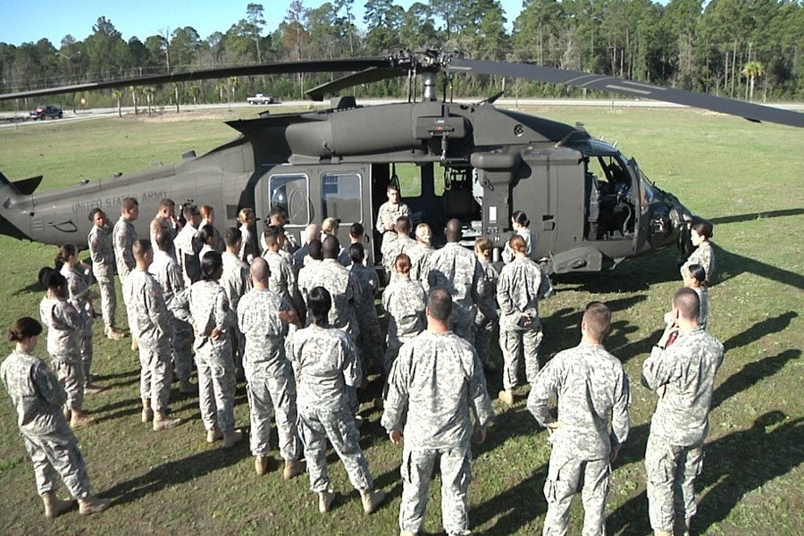 Vanguard medics, Florida Army National Guard conduct medical evacuation training