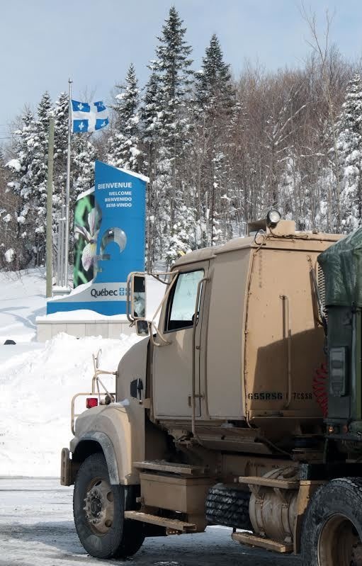 Soldiers make history with Canada border-crossing mission