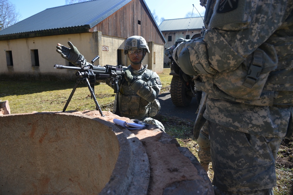 504th Signal Company, 16th Special Troops Battalion  conducts convoy training at the Baumholder Local Training Area, Baumholder, Germany