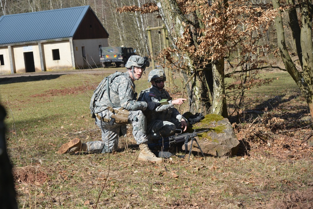 504th Signal Company, 16th Special Troops Battalion  conducts convoy training at the Baumholder Local Training Area, Baumholder, Germany