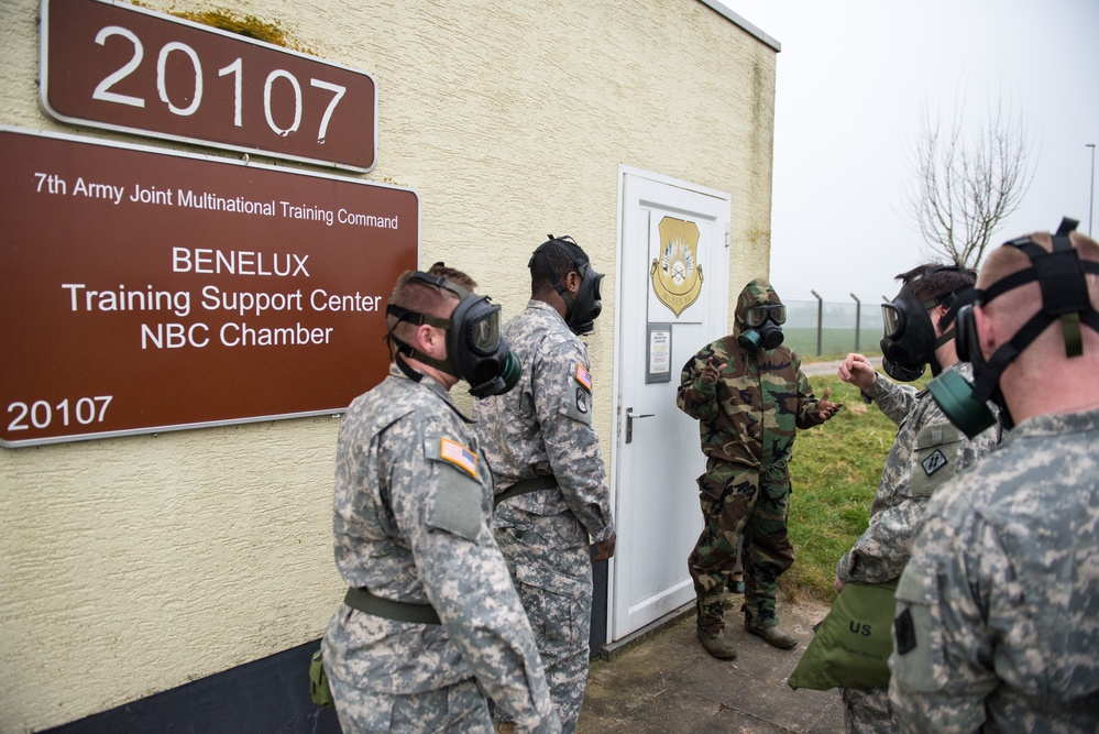 39th Signal Bn CBRN training