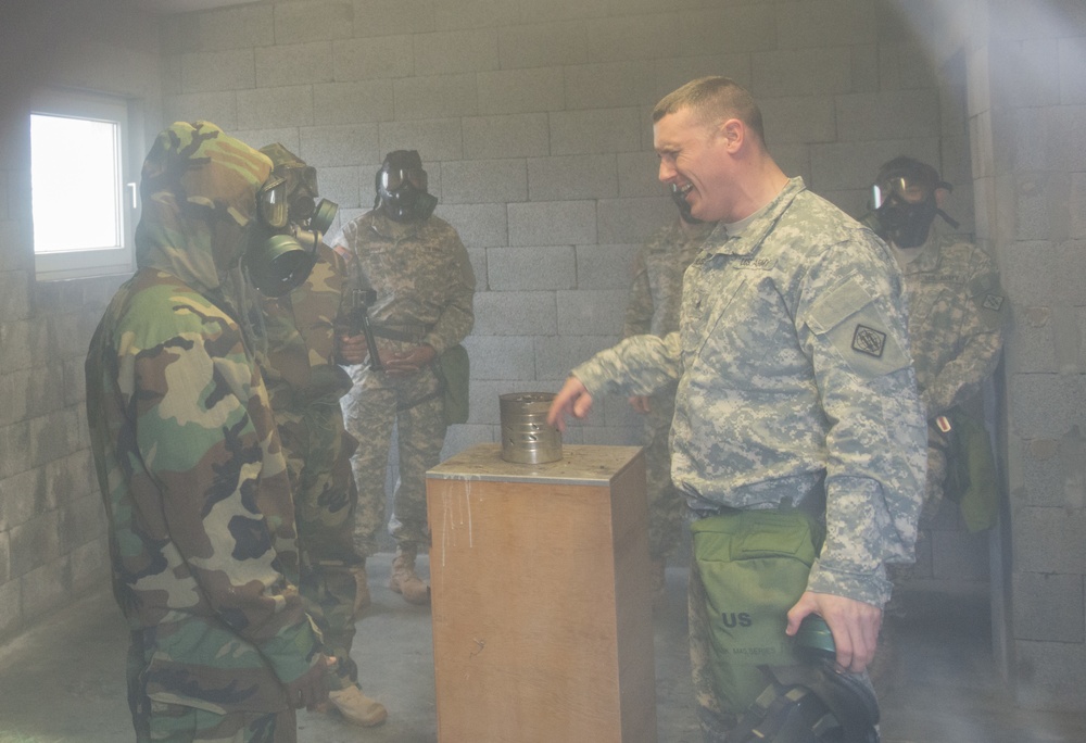 39th Signal Bn CBRN training