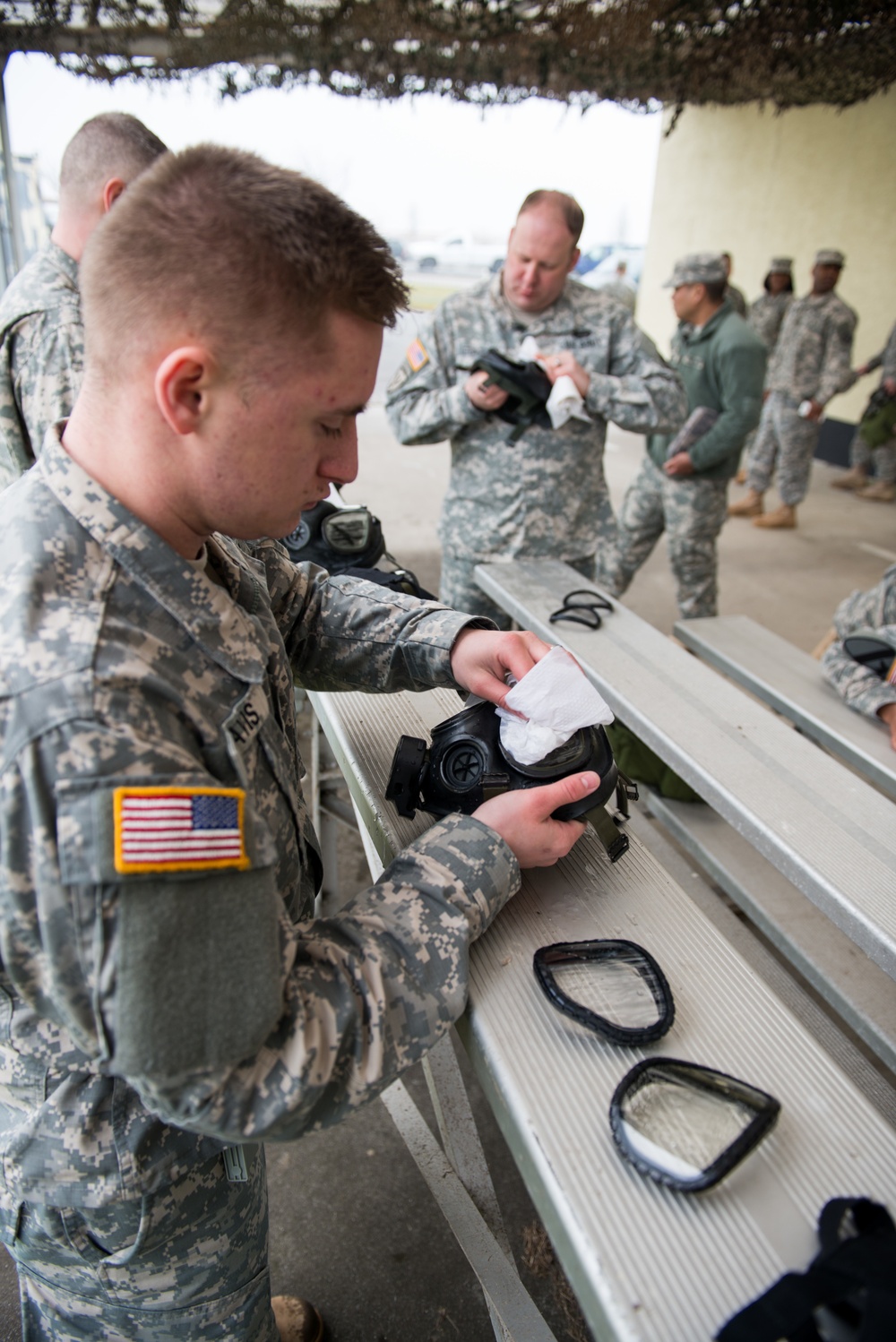 39th Signal Bn CBRN training