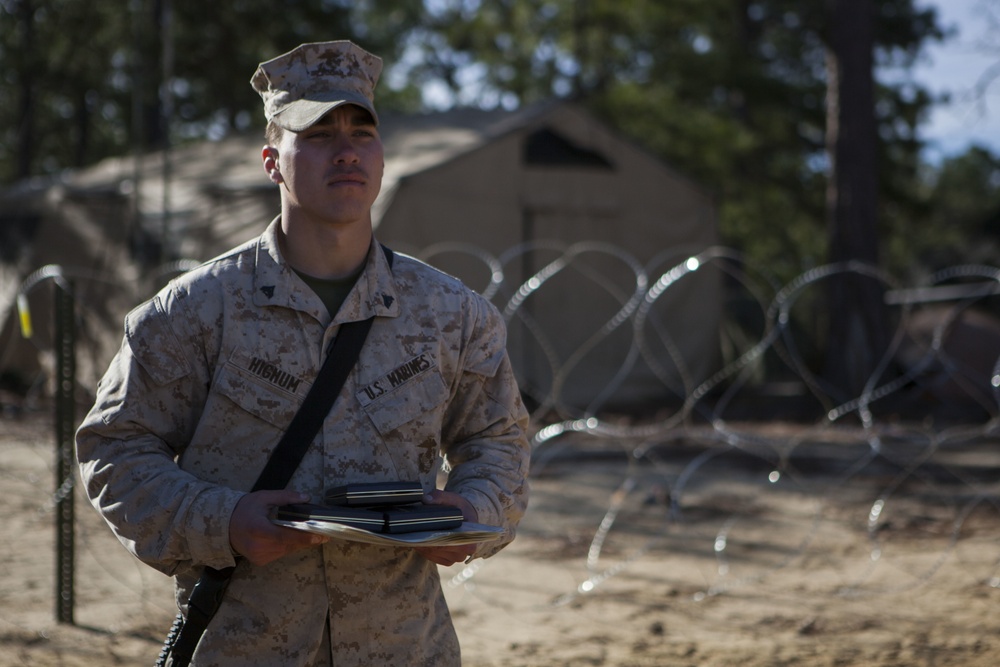 2nd Transportation Support Battalion Marines are awarded for participating in Operation Rolling Thunder