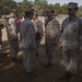 2nd Transportation Support Battalion Marines are awarded for participating in Operation Rolling Thunder