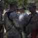 2nd Transportation Support Battalion Marine are awarded for participating in Operation Rolling Thunder