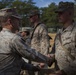 2d Transportation Support Battalion Marines are awarded for participating in Operation Rolling Thunder