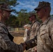 2d Transportation Support Battalion Marines are awarded for participating in Operation Rolling Thunder