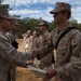 2nd Transportation Support Battalion Marines are awarded for participating in Operation Rolling Thunder