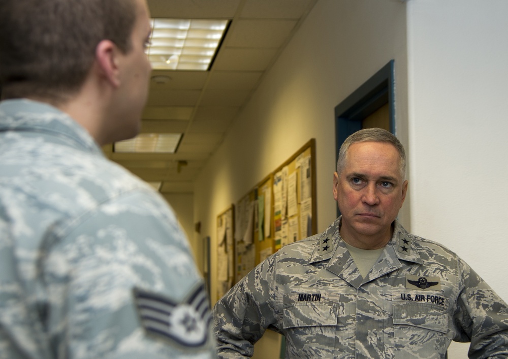 Maj. Gen. Frederick Martin visits JBER