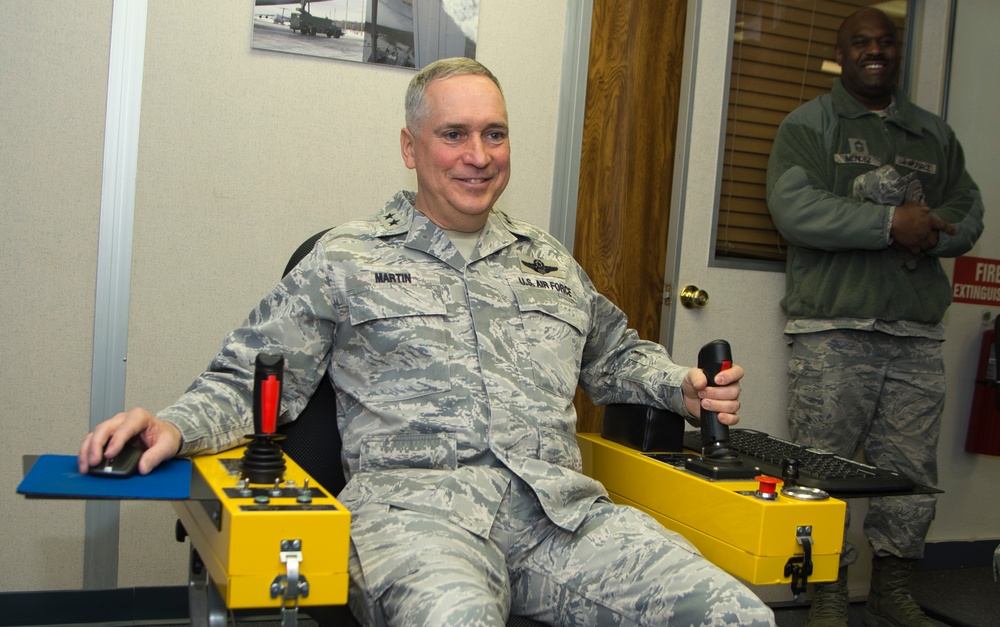 Maj. Gen. Frederick Martin visits JBER