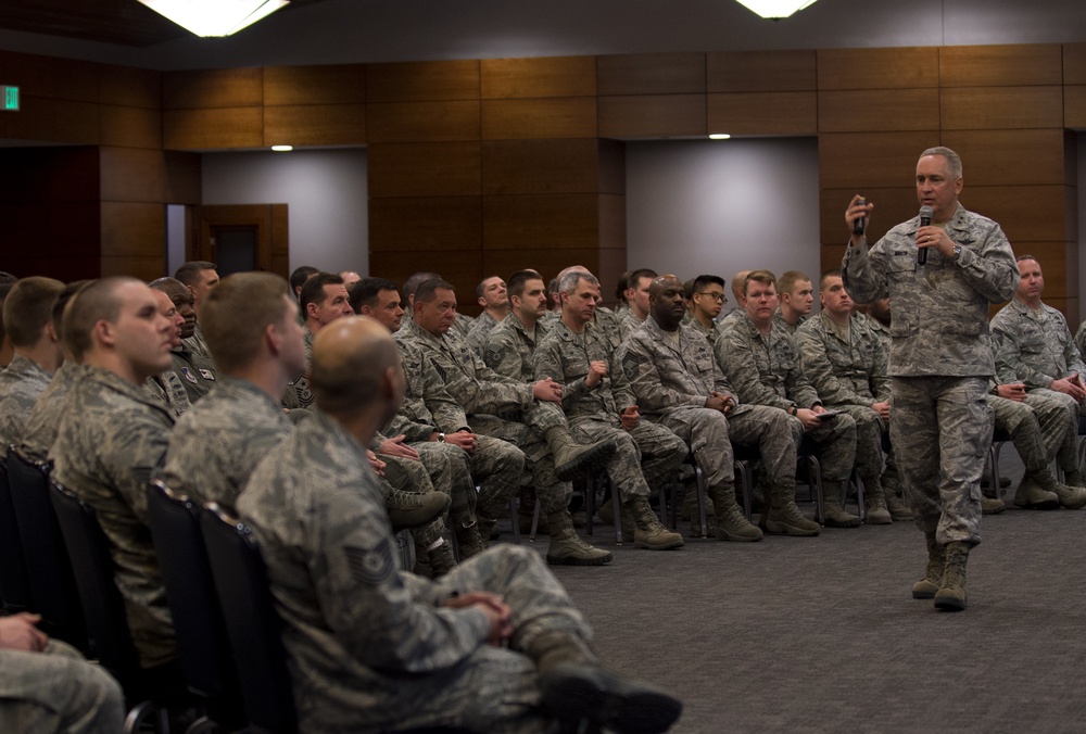 Maj. Gen. Frederick Martin visits JBER