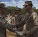 2nd Transportation Support Battalion Marines are awarded for participating in Operation Rolling Thunder