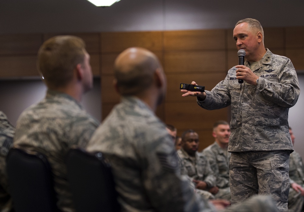 Maj. Gen. Frederick Martin visits JBER