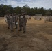 2nd Transportation Support Battalion Marines are awarded for participating in Operation Rolling Thunder