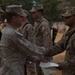 2nd Transportation Support Battalion Marines are awarded for participating in Operation Rolling Thunder