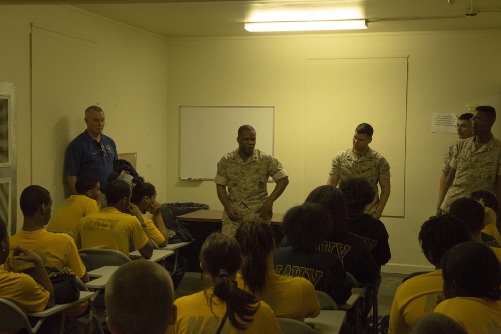 Navy JROTC visits Camp Lejeune