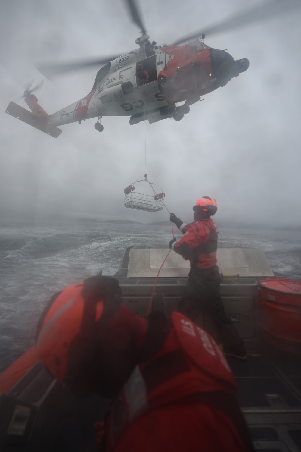 Coast Guard Air Station Sitka hoist training