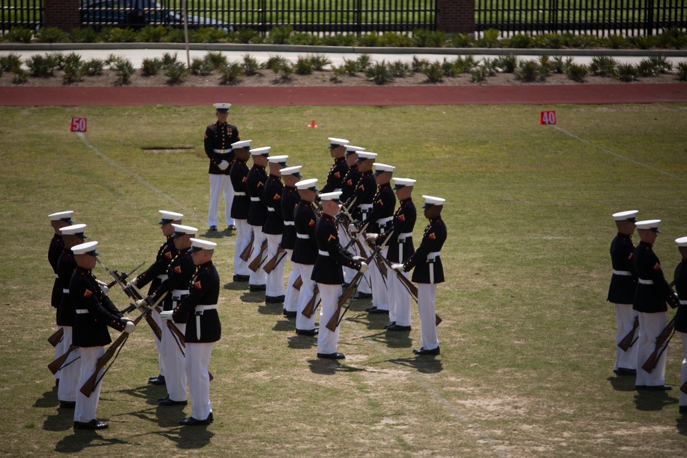Silent Drill Platoon performs at MARFORRES