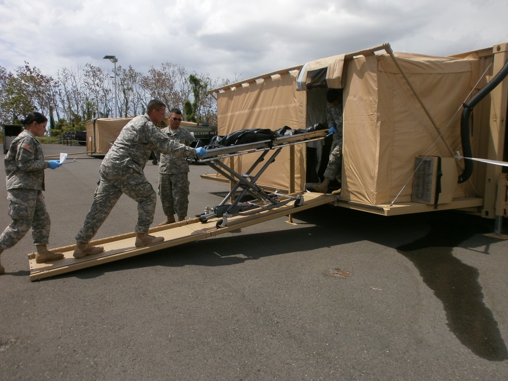 US Army Reserve-PR demonstrates it is ready to support local communities during an emergency