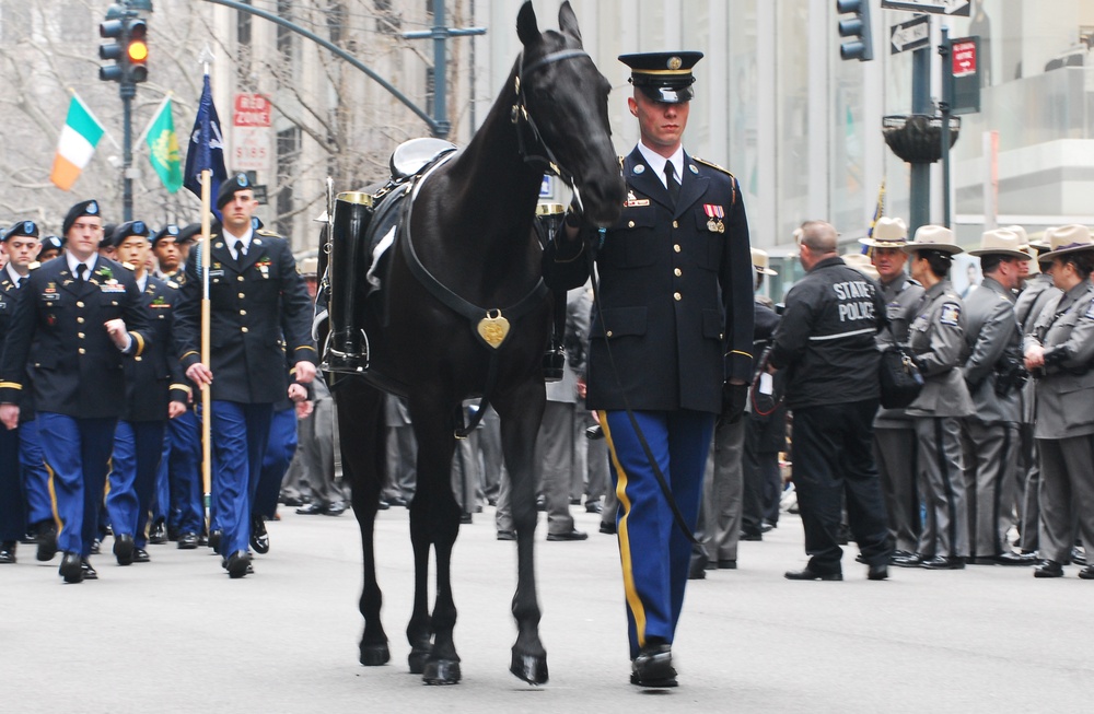 1st Battalion, 69th Infantry clears the way on St. Patrick's Day