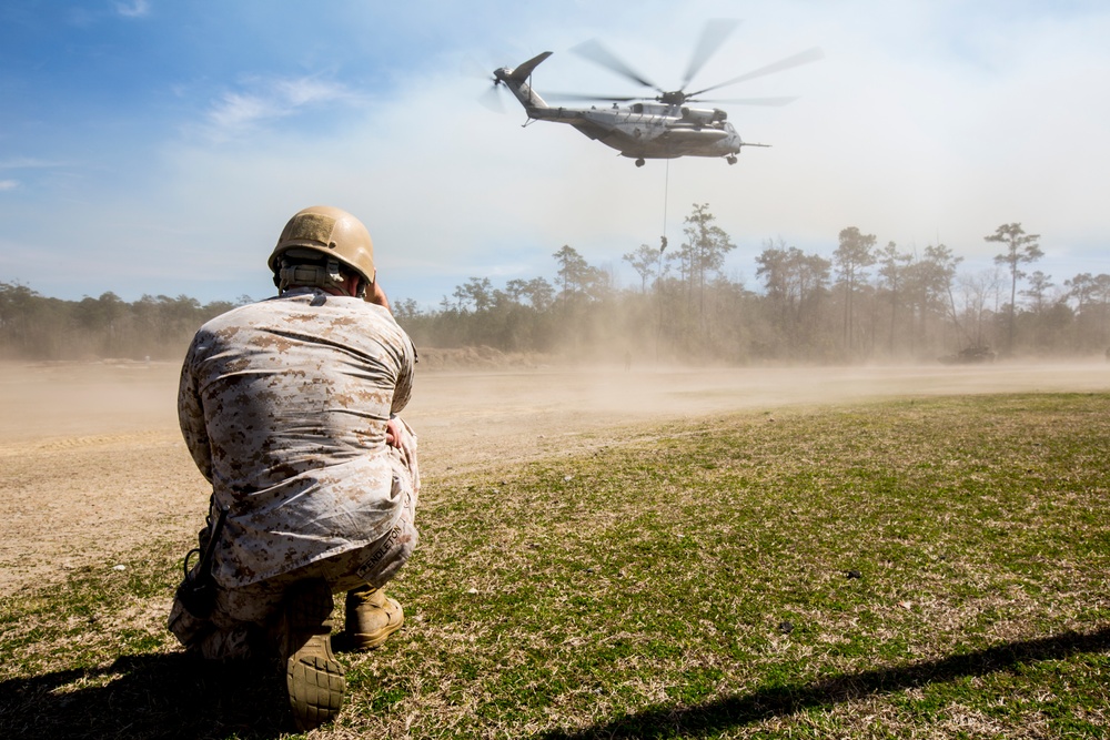 Netherlands Marines conduct fast rope exercise