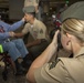 Marines greet WWII vet