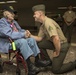 Marines greet WWII vet