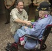 Marines greet WWII vet