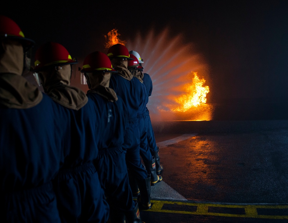 Firefighting evolution at Joint Base Pearl Harbor-Hickam