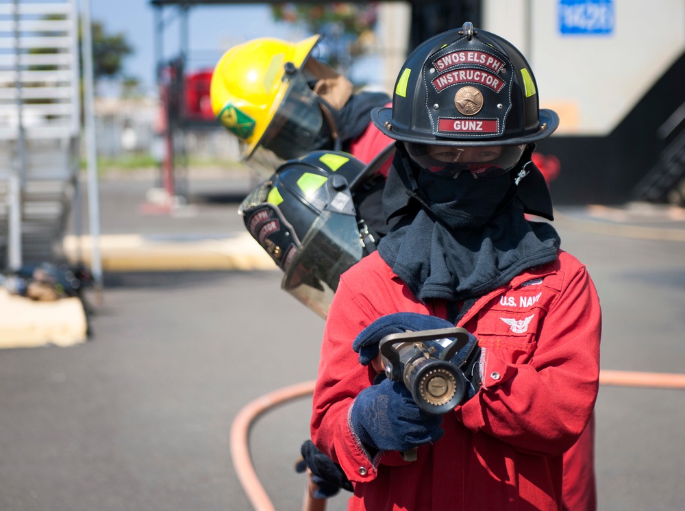 Firefighting evolution at Joint Base Pearl Harbor-Hickam